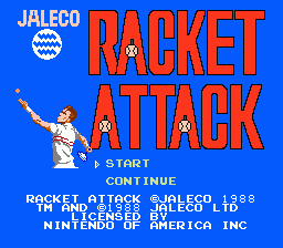 Racket Attack title screenshot
